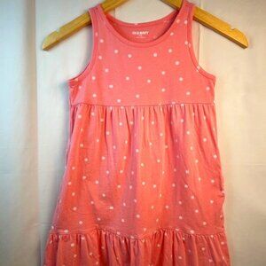 Old Navy Girls Pink Polka Dot Dress – Size Medium (8)